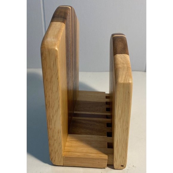 Wood Bendable Folding Adjustable Napkin Holder Beautiful Multi Wood Thailand - Picture 6 of 7
